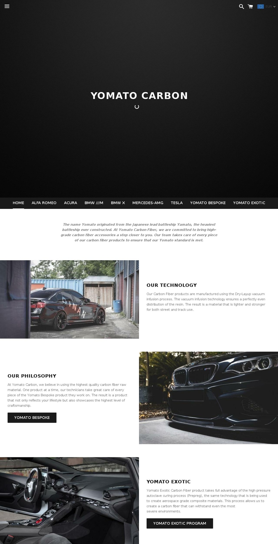 carbonfibermontreal.com shopify website screenshot