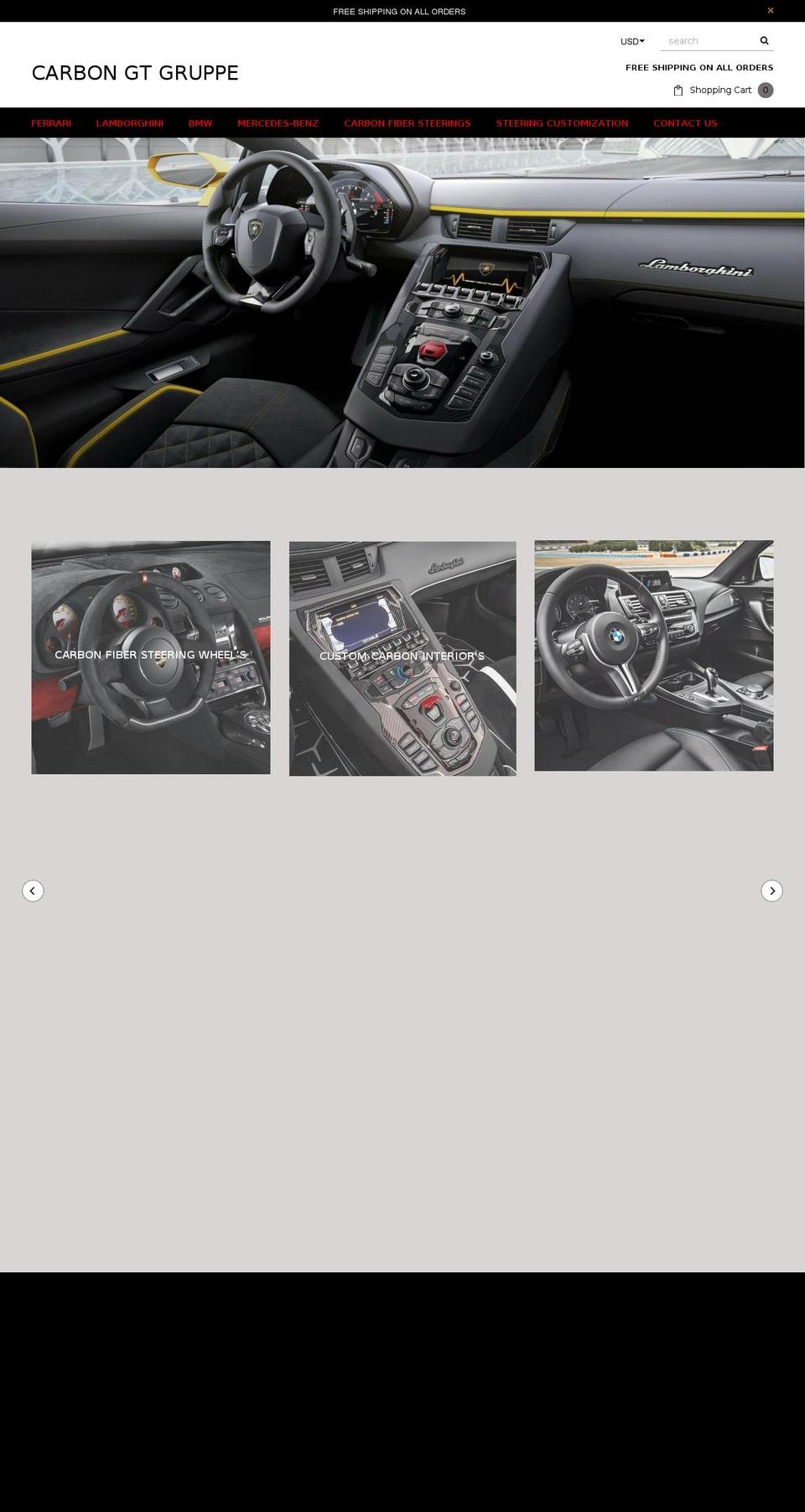 carbongt.com shopify website screenshot