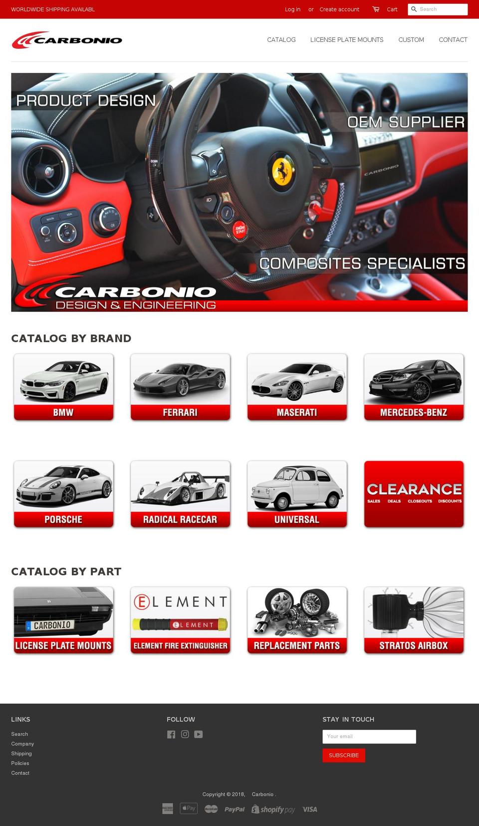 carbonio.net shopify website screenshot