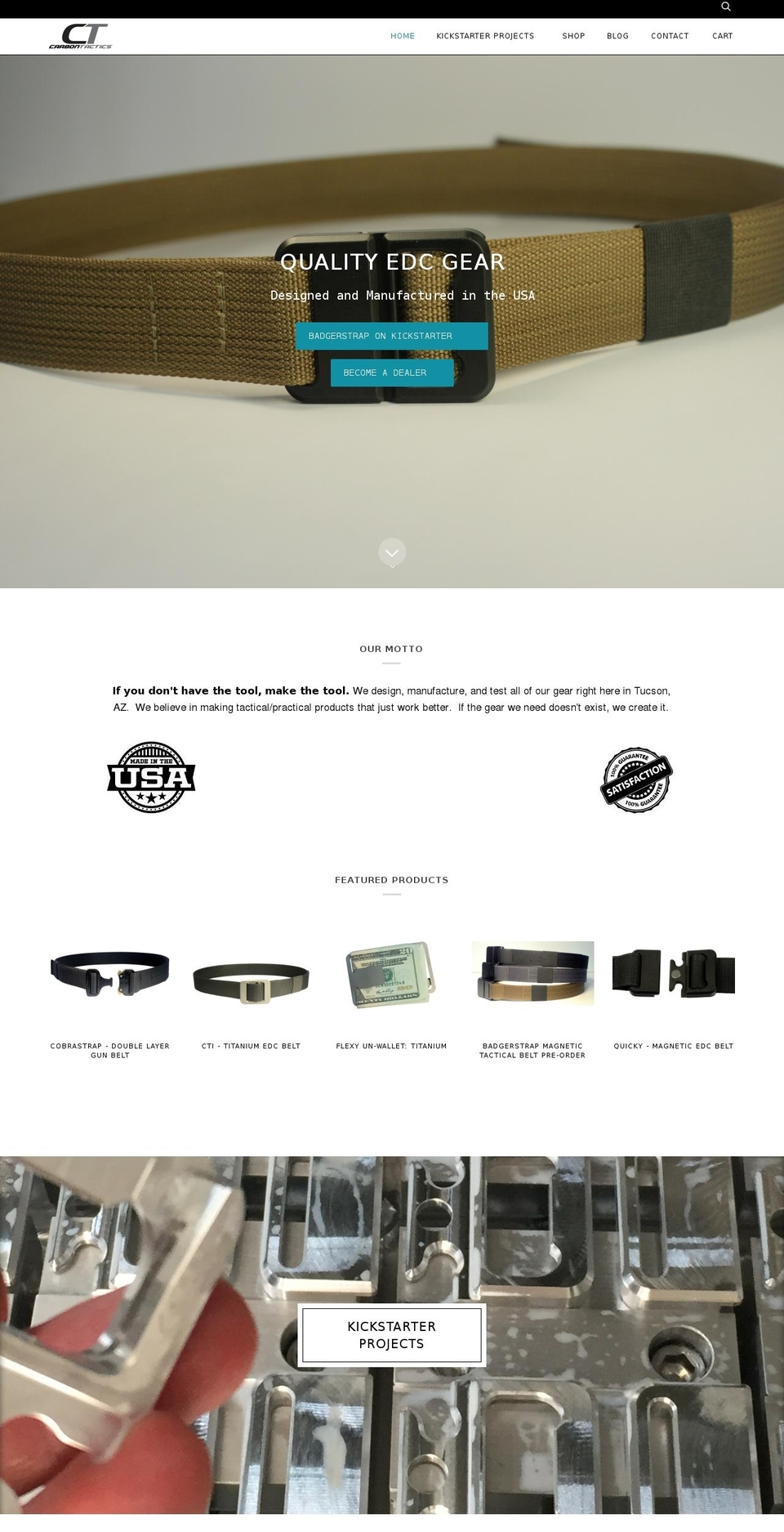 carbontactics.com shopify website screenshot