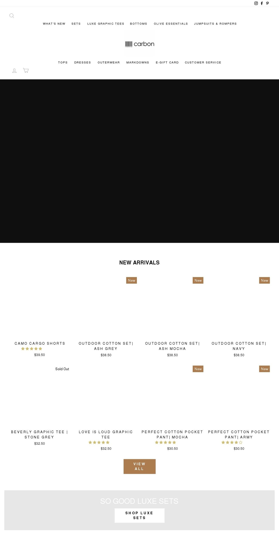 carbontagsboutique.com shopify website screenshot