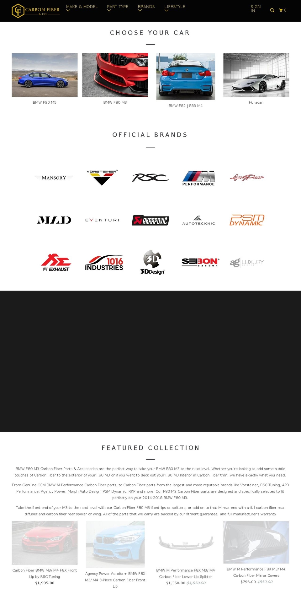 carbontekandco.com — Shopify storefront screenshot