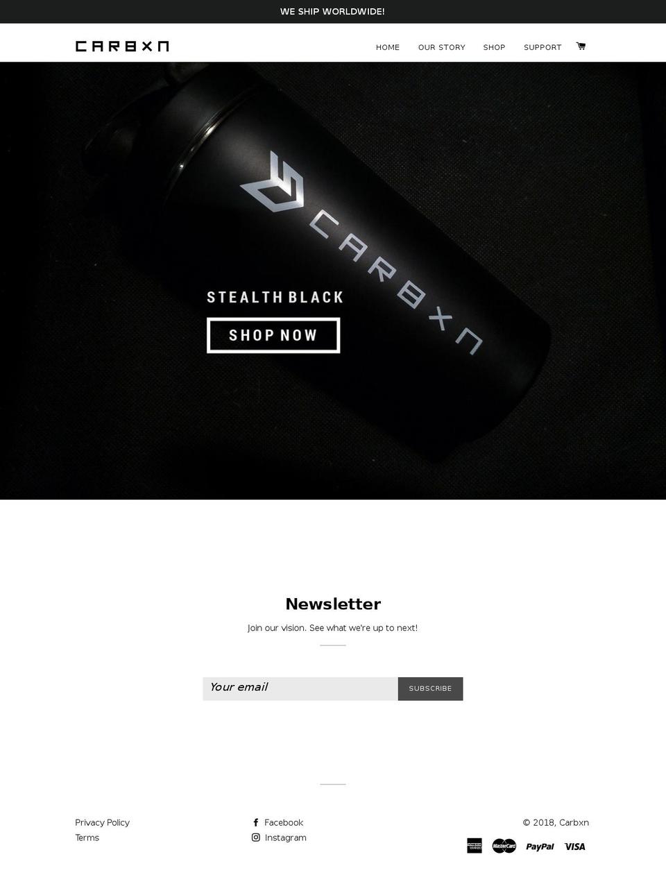 carbxn.com — Shopify storefront screenshot