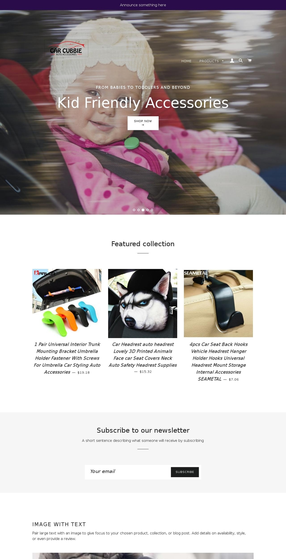 carcubbie.com — Shopify storefront screenshot