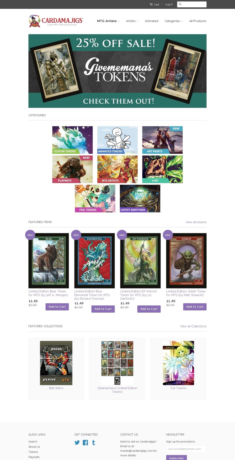Classic - Cardamajigs Shopify theme site example cardamajigs.com