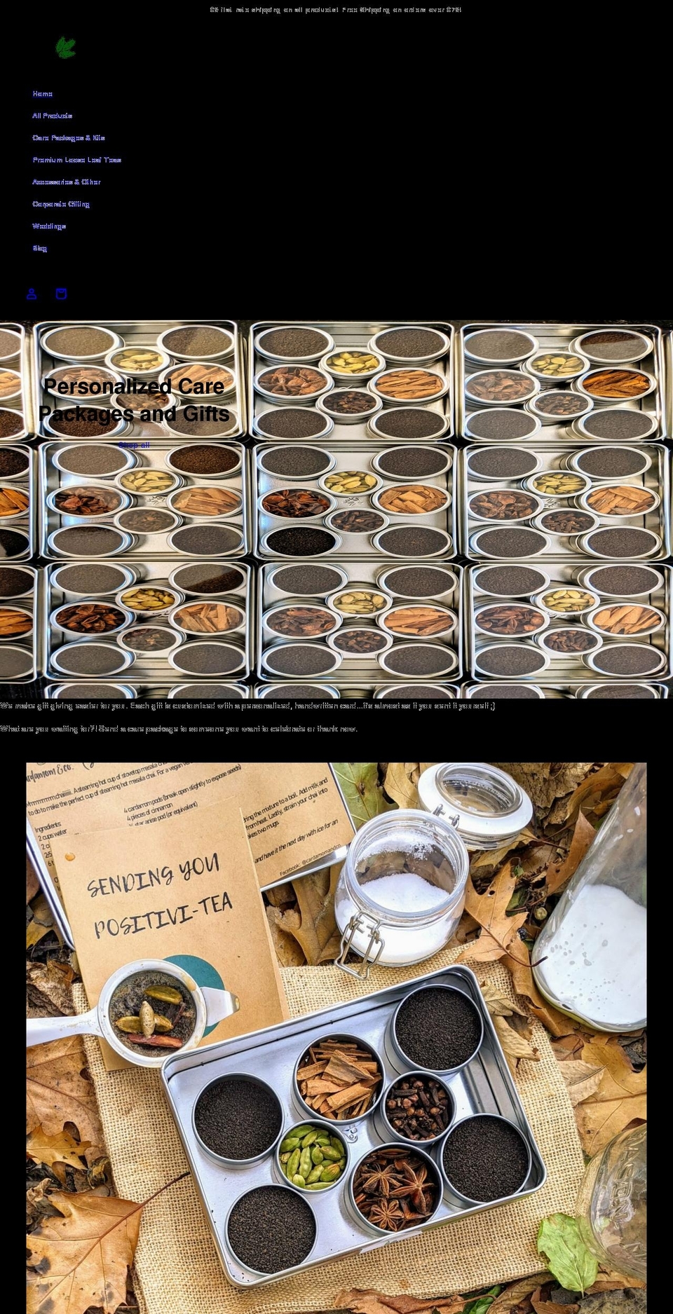 cardamomandco.com shopify website screenshot