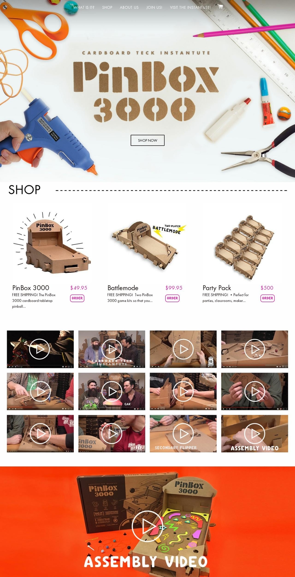 cardboardteck.com shopify website screenshot