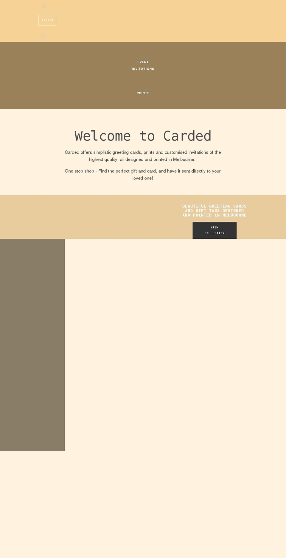 carded.com.au shopify website screenshot