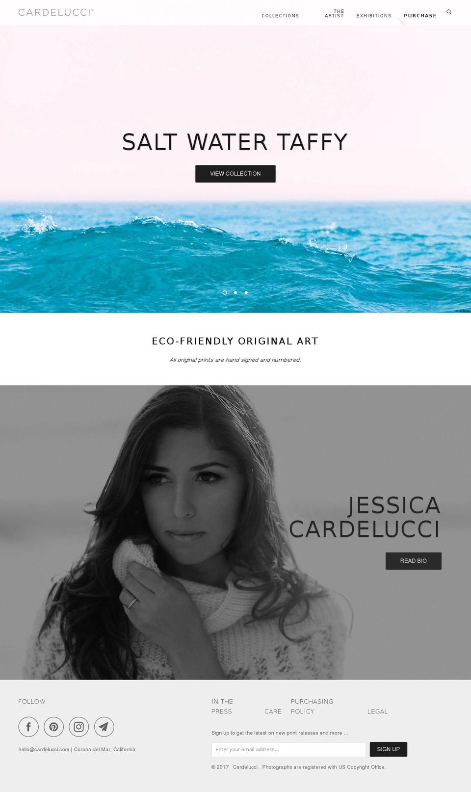 cardelucci.com shopify website screenshot