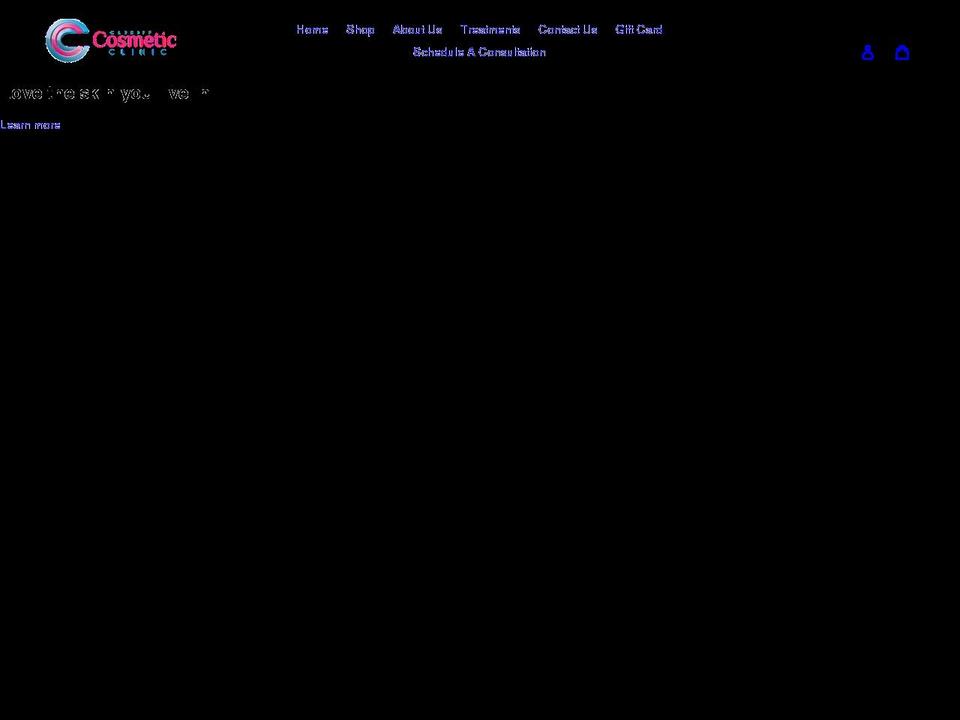 cardiffcosmeticclinic.shop shopify website screenshot