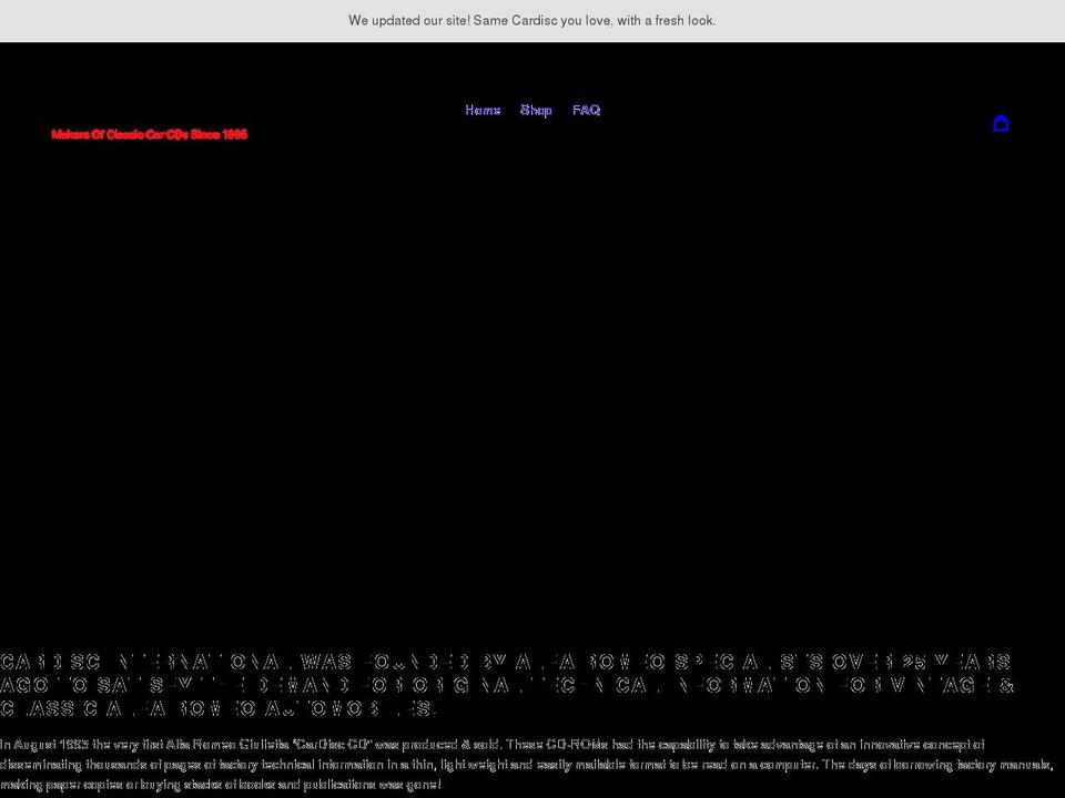 cardisc.com shopify website screenshot