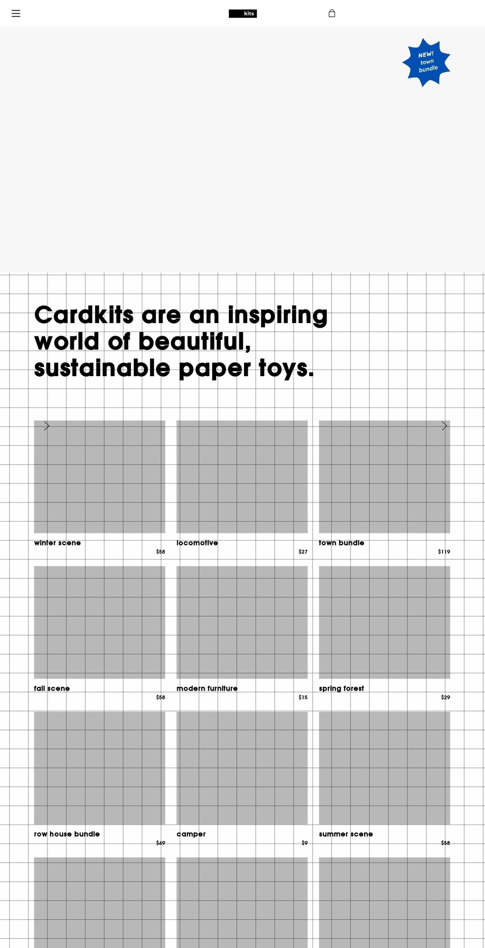 cardkitstoys.com shopify website screenshot