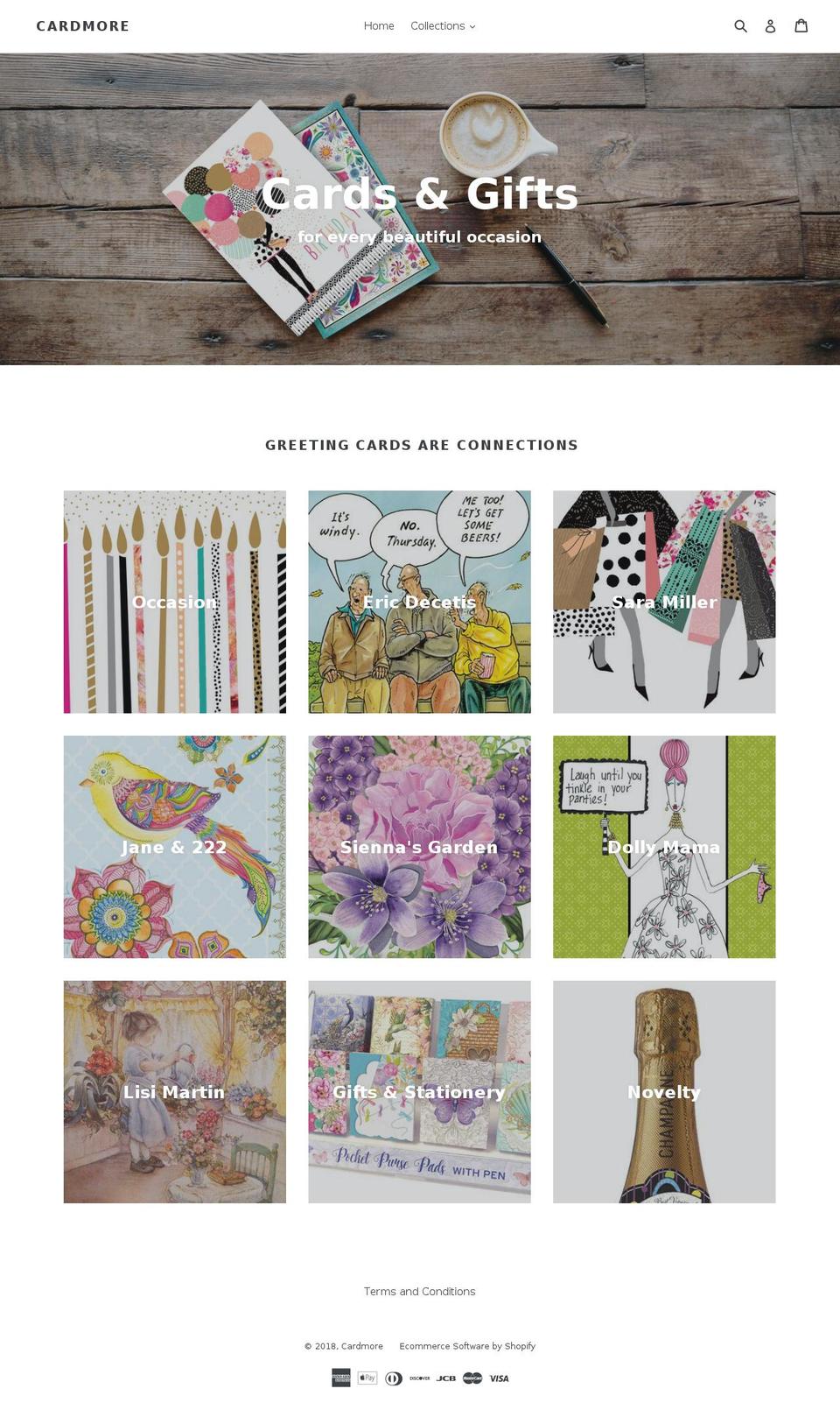 cardmore.com — Shopify storefront screenshot