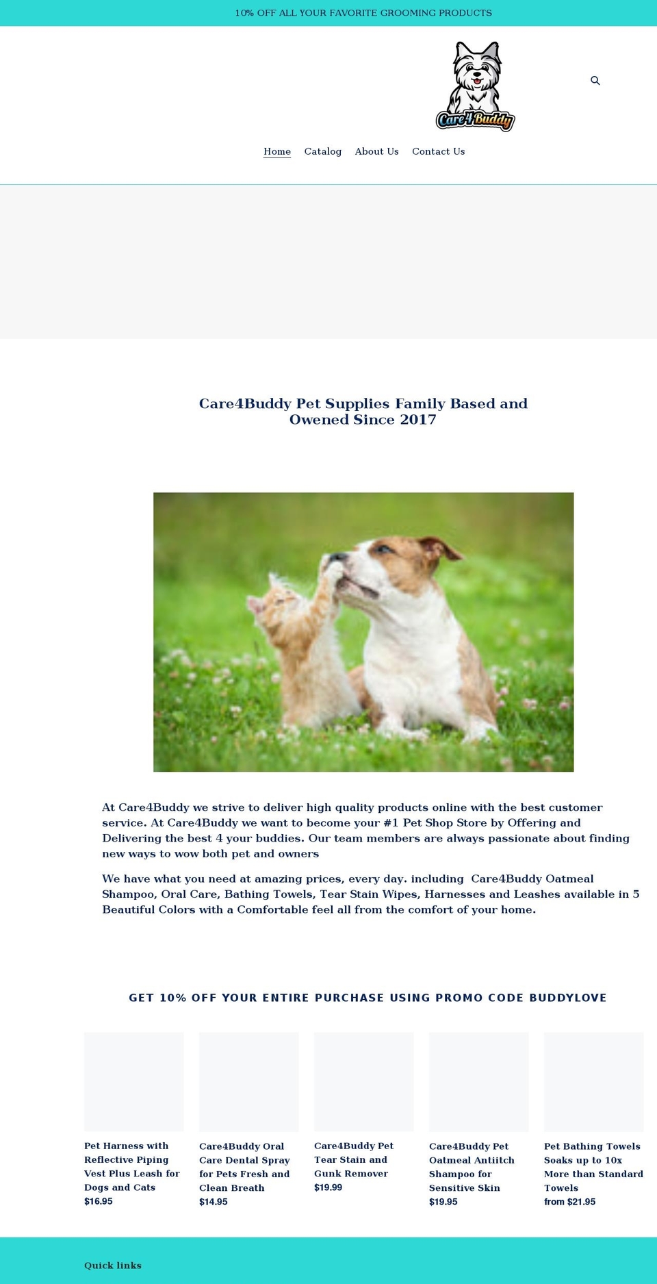 care4buddy.com shopify website screenshot