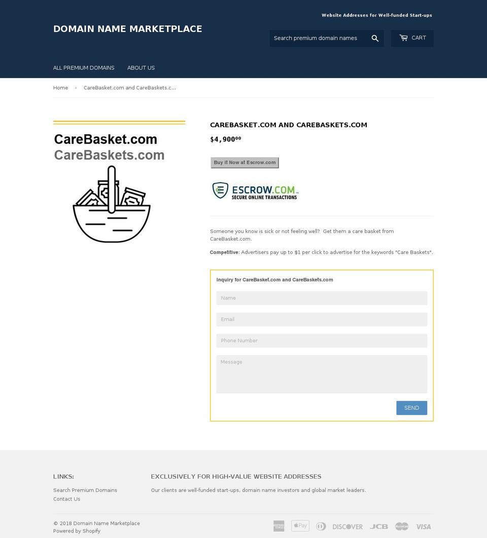carebasket.com — Shopify storefront screenshot