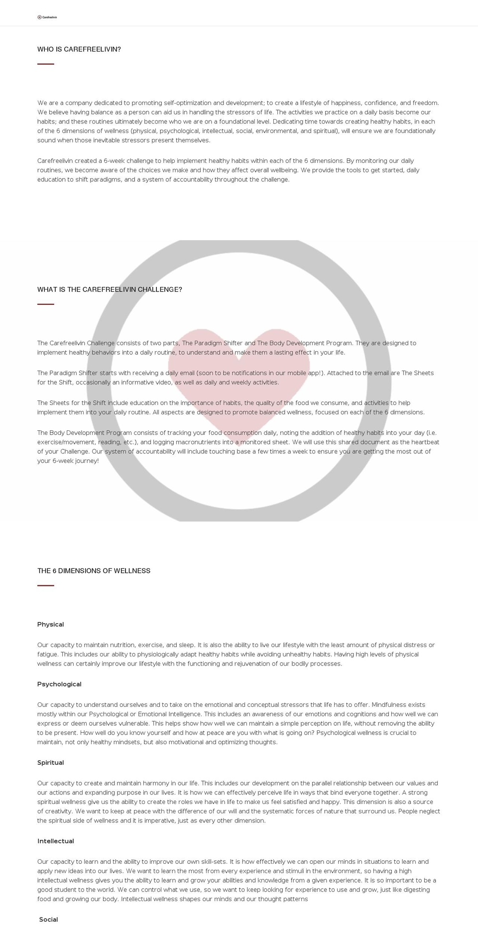 carefreelivin.com shopify website screenshot