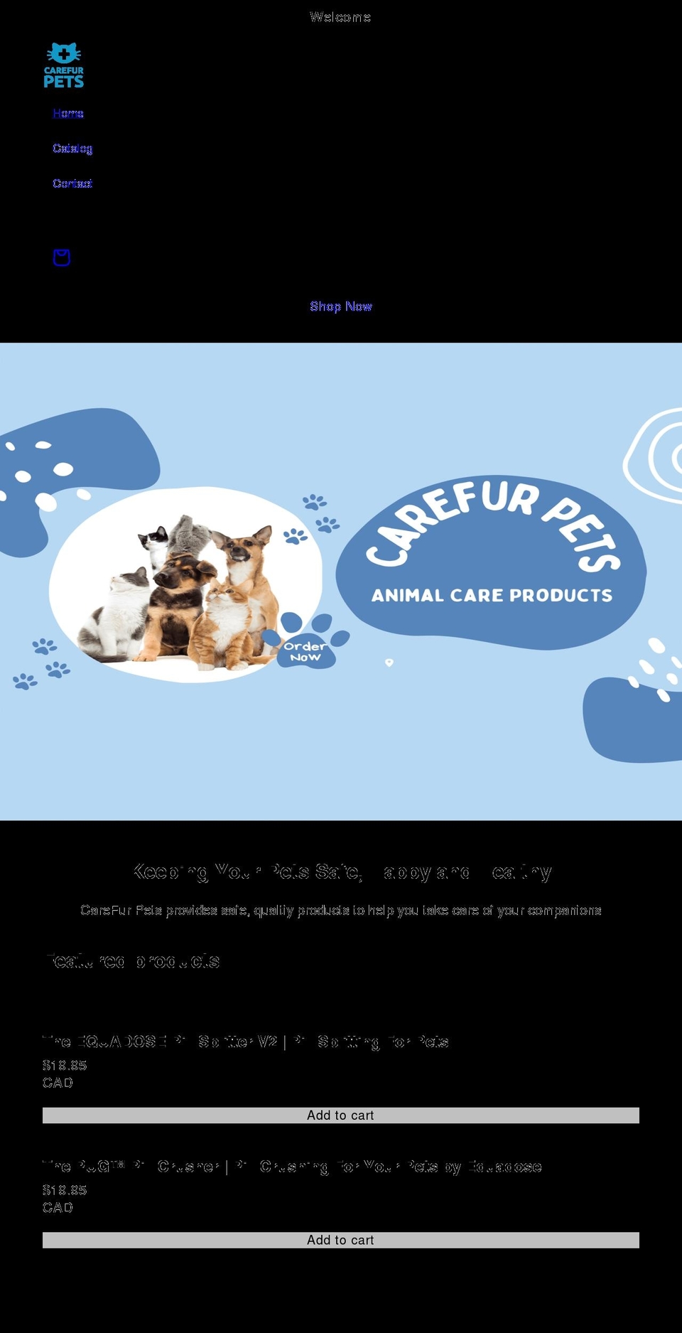 carefurpet.com shopify website screenshot