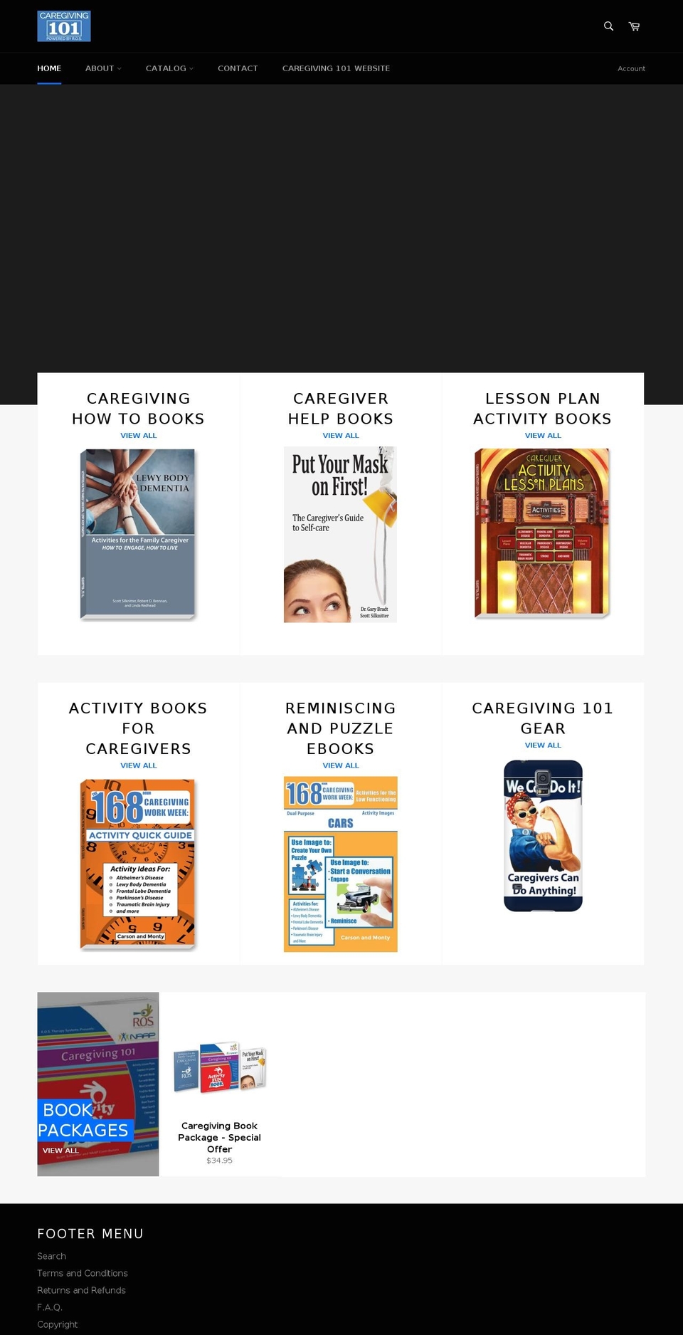 caregiving101store.com — Shopify storefront screenshot
