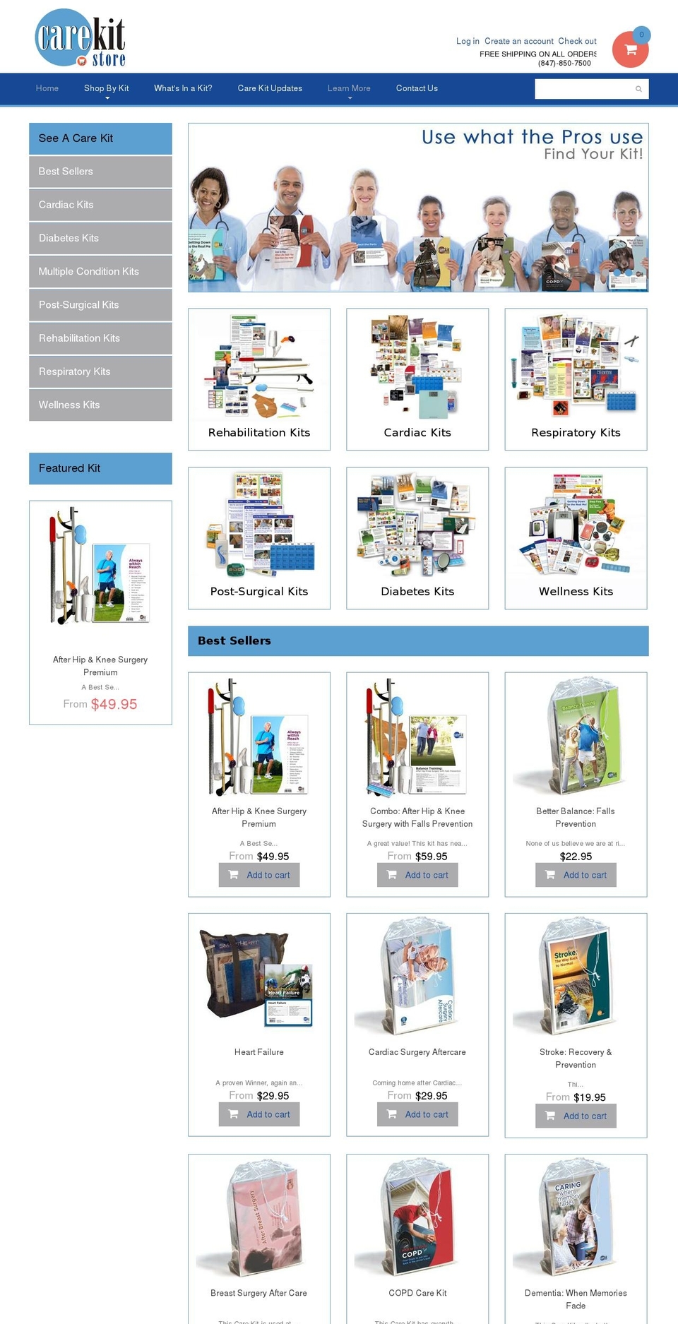 carekitstore.com shopify website screenshot