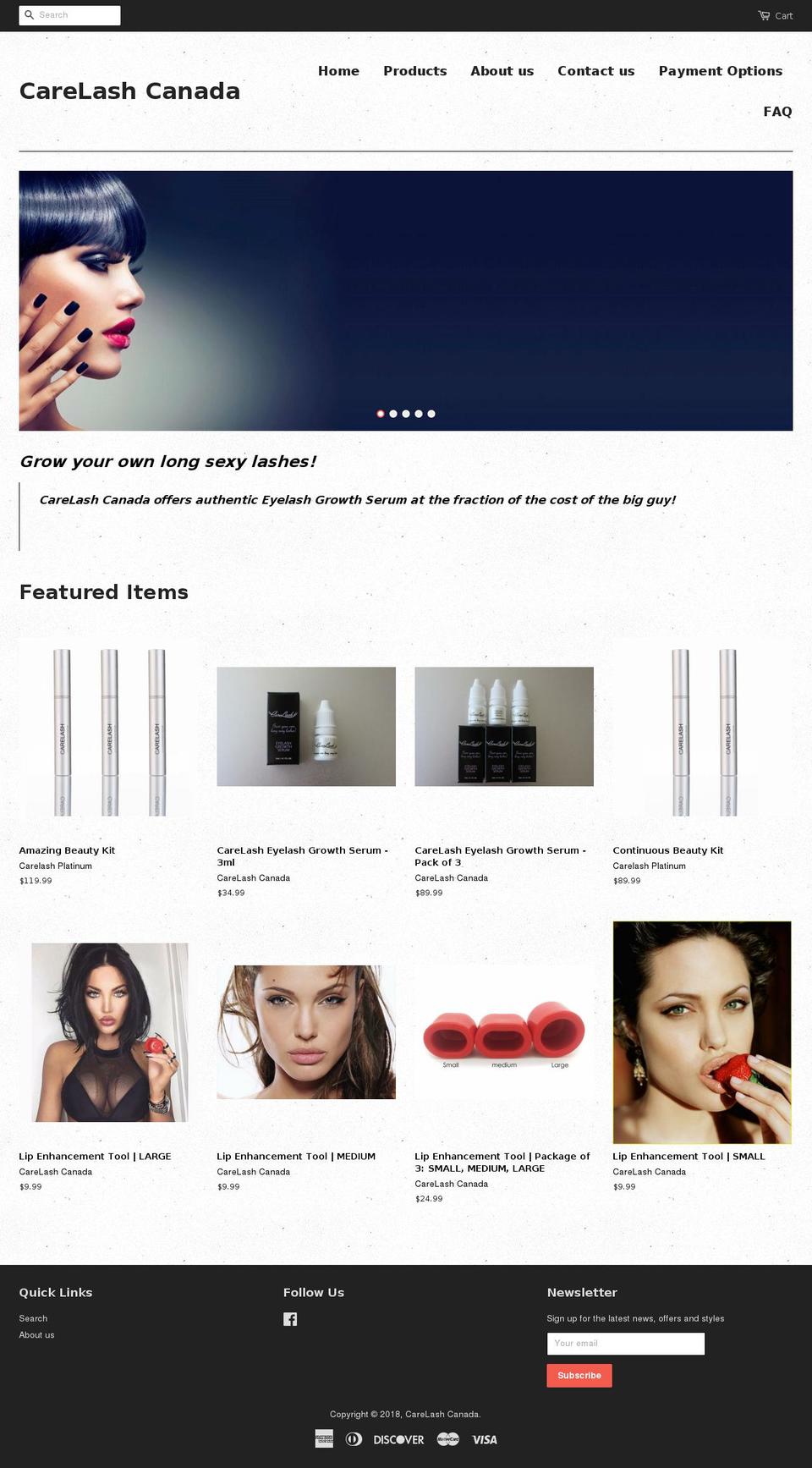 carelashcanada.com — Shopify storefront screenshot