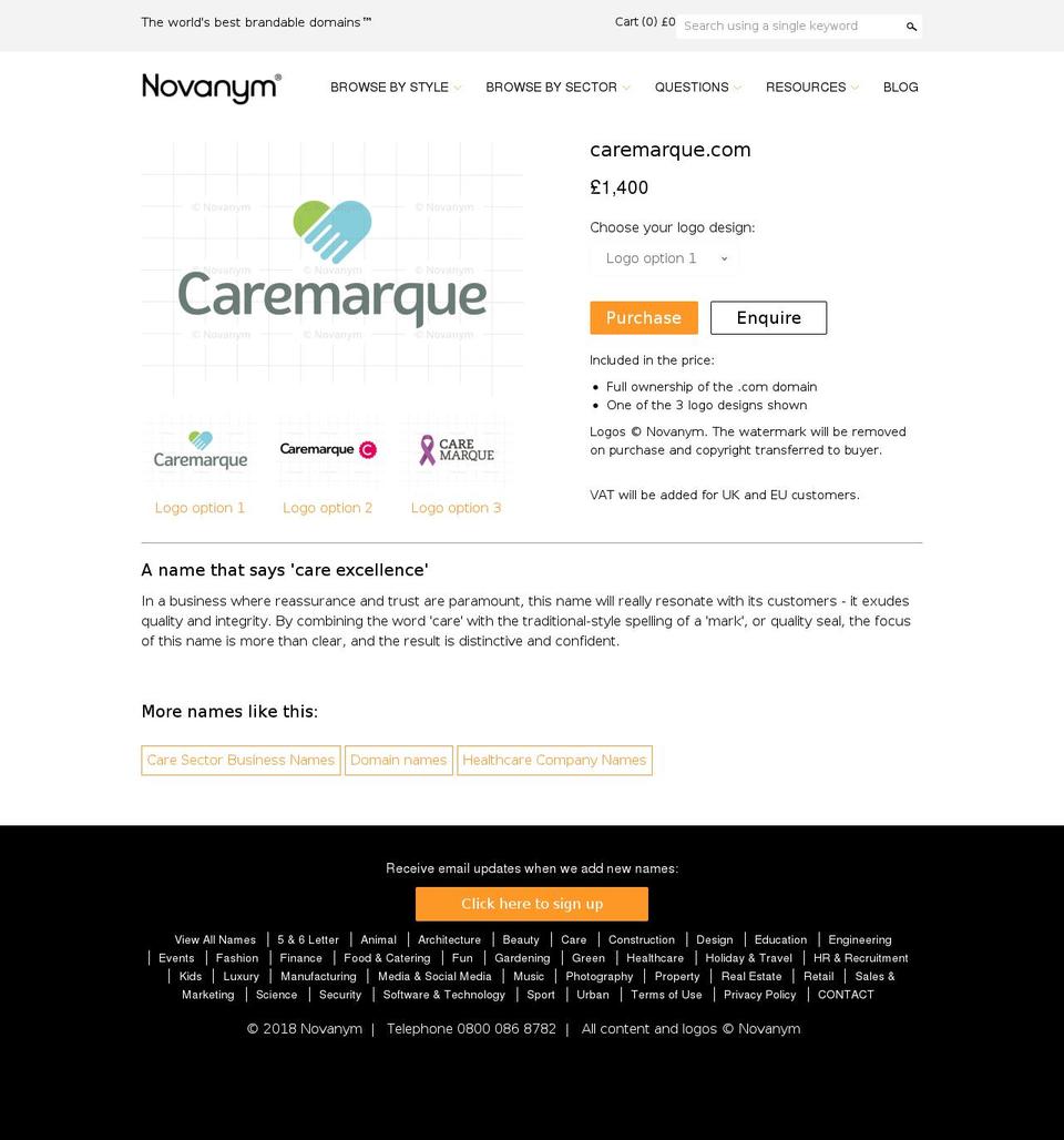 caremarque.com — Shopify storefront screenshot