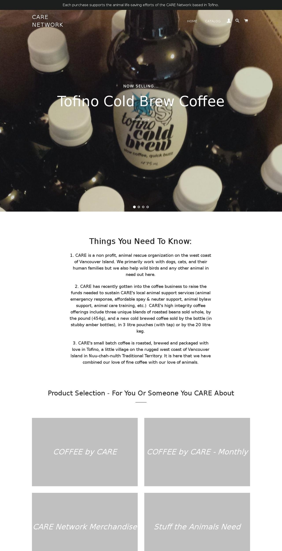carenetwork.ca shopify website screenshot