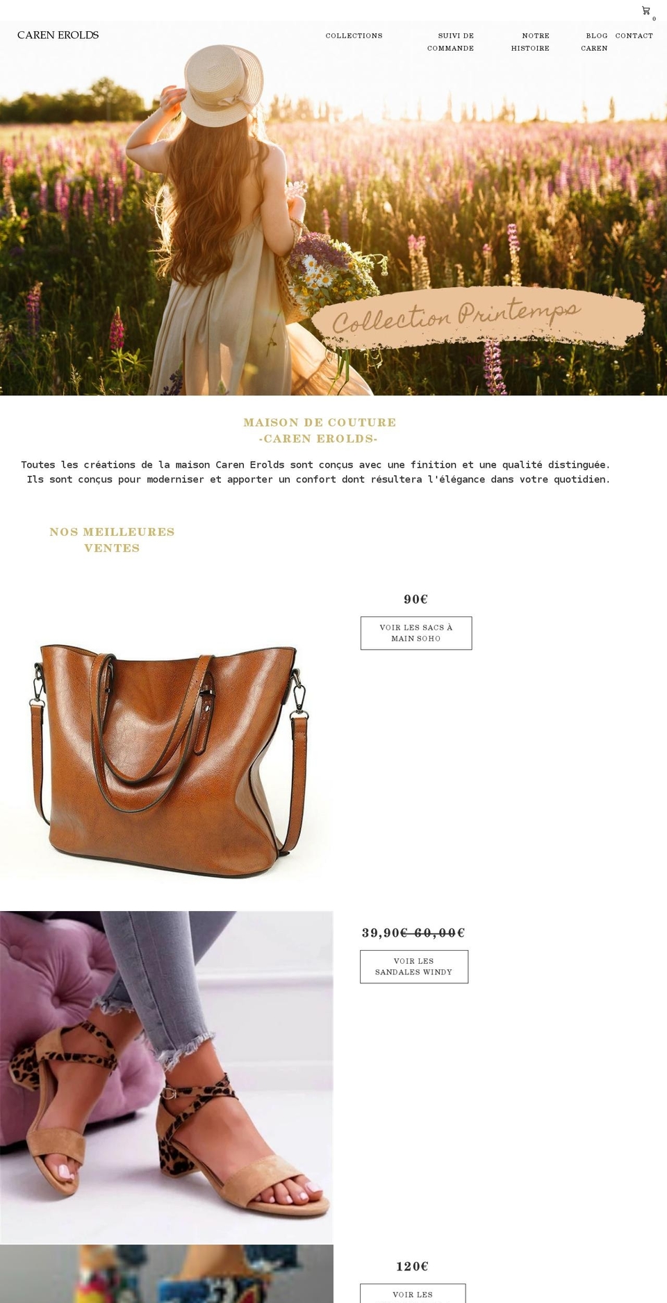 carenfashion.com shopify website screenshot