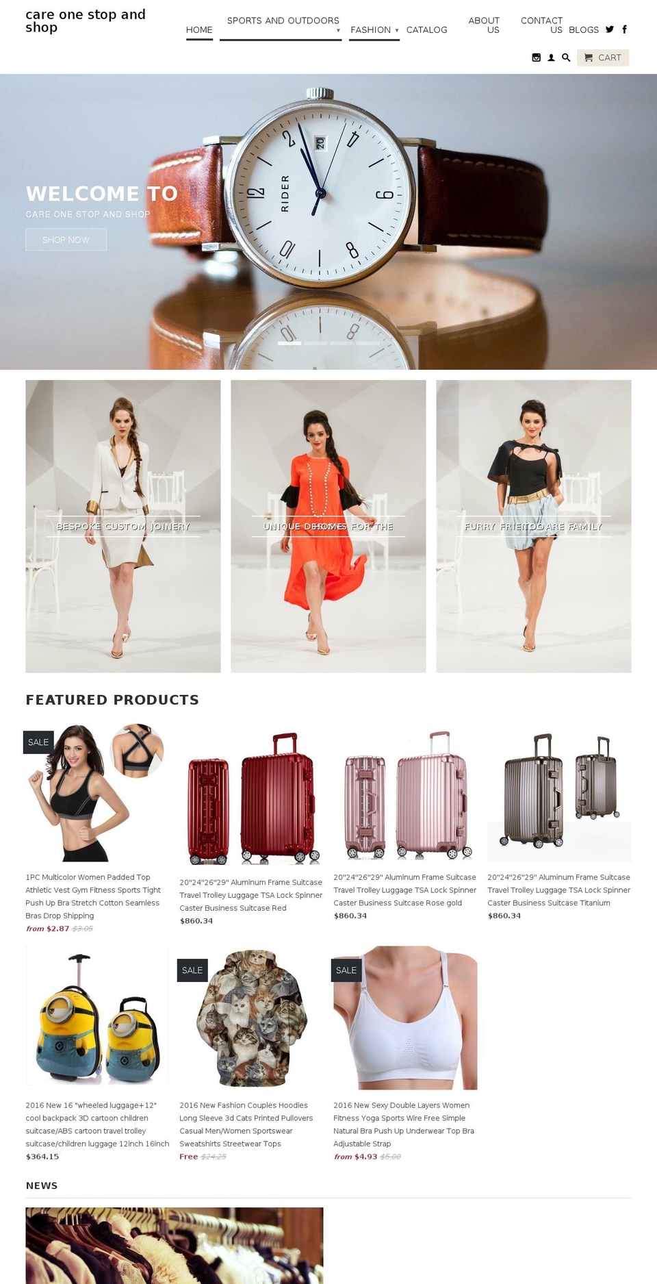 careonestopandshopshop.com — Shopify storefront screenshot