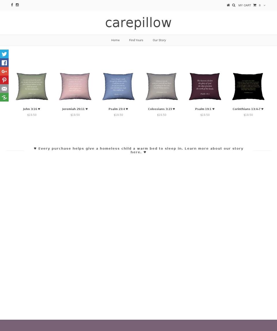 carepillow.com — Shopify storefront screenshot