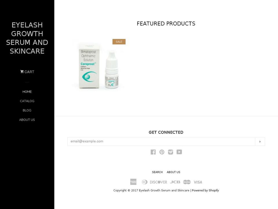 careprosteyelashes.com shopify website screenshot