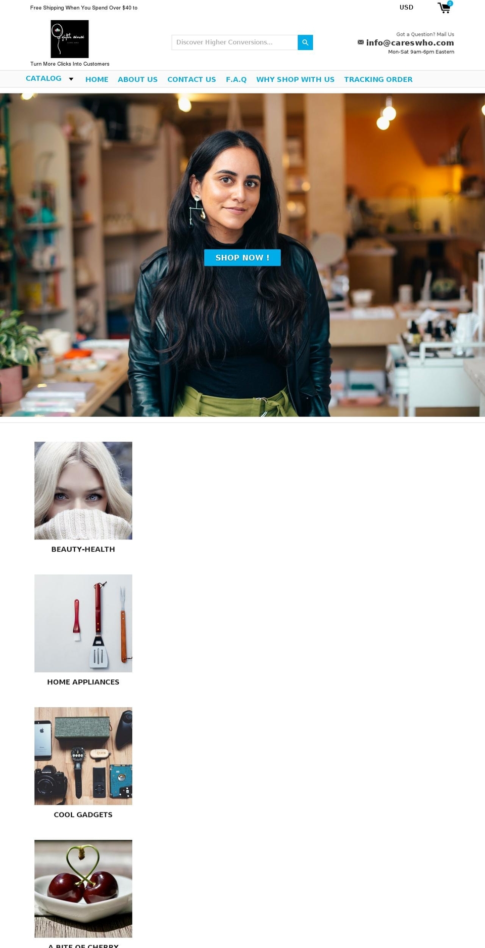 careswho.com — Shopify storefront screenshot