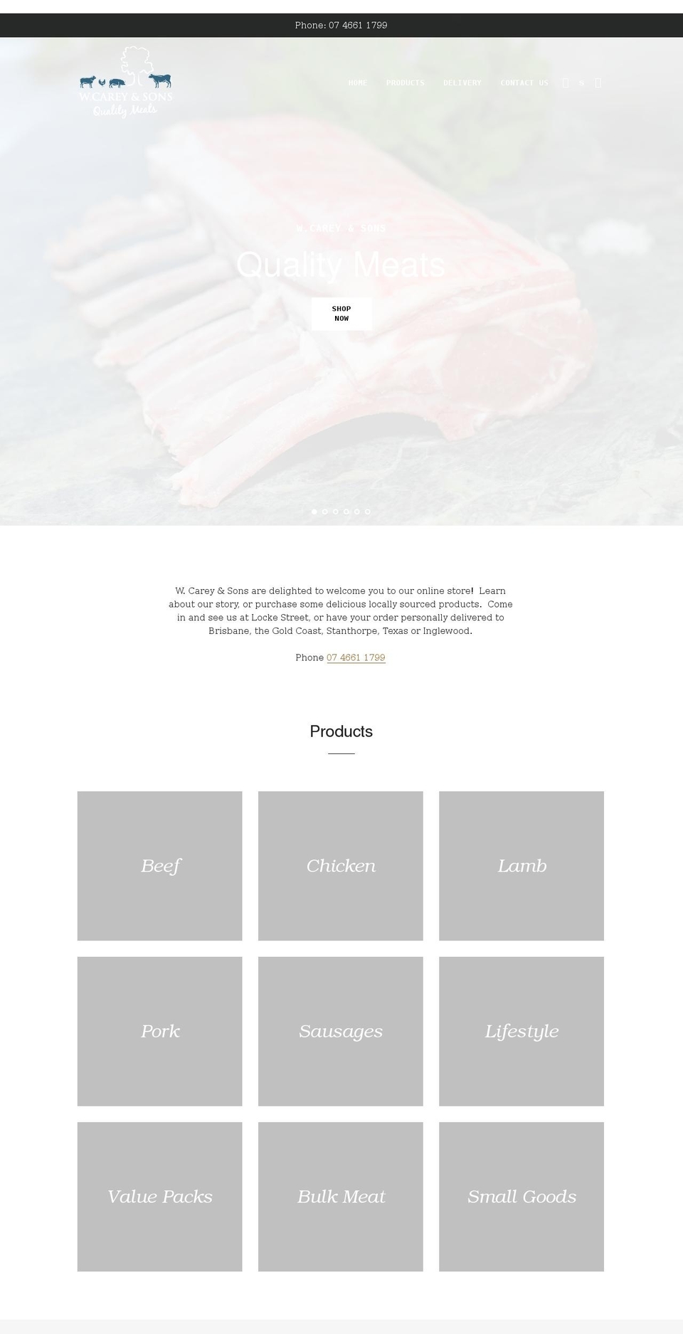 careyandsons.com.au shopify website screenshot