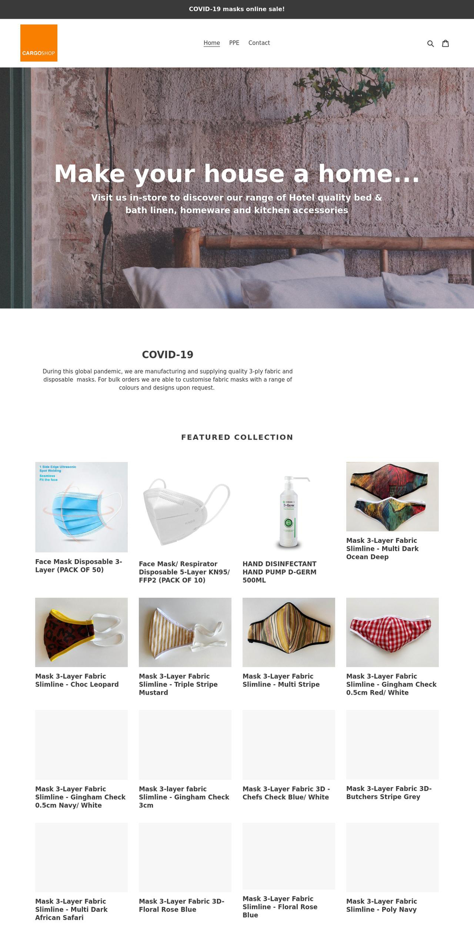 cargoshop.net shopify website screenshot