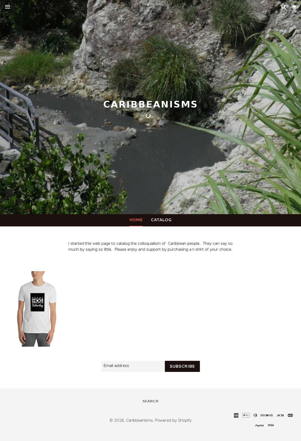 caribbeanisms.com — Shopify storefront screenshot