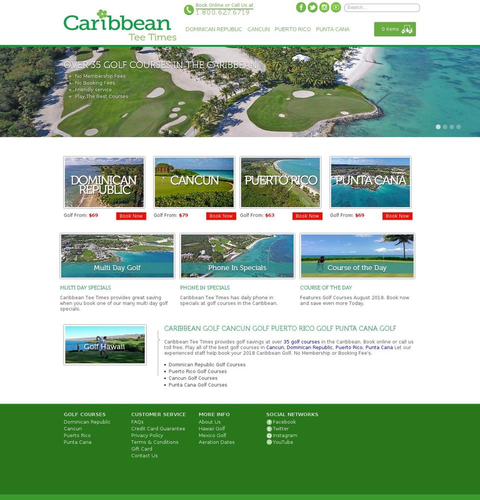 caribbeanteetimes.com — Shopify storefront screenshot