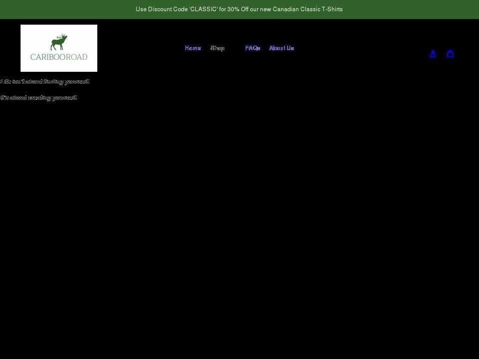 caribooroad.com shopify website screenshot