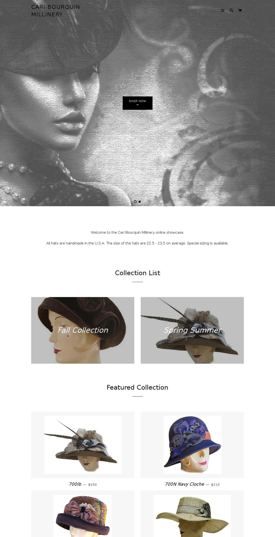 caribourquin.com — Shopify storefront screenshot
