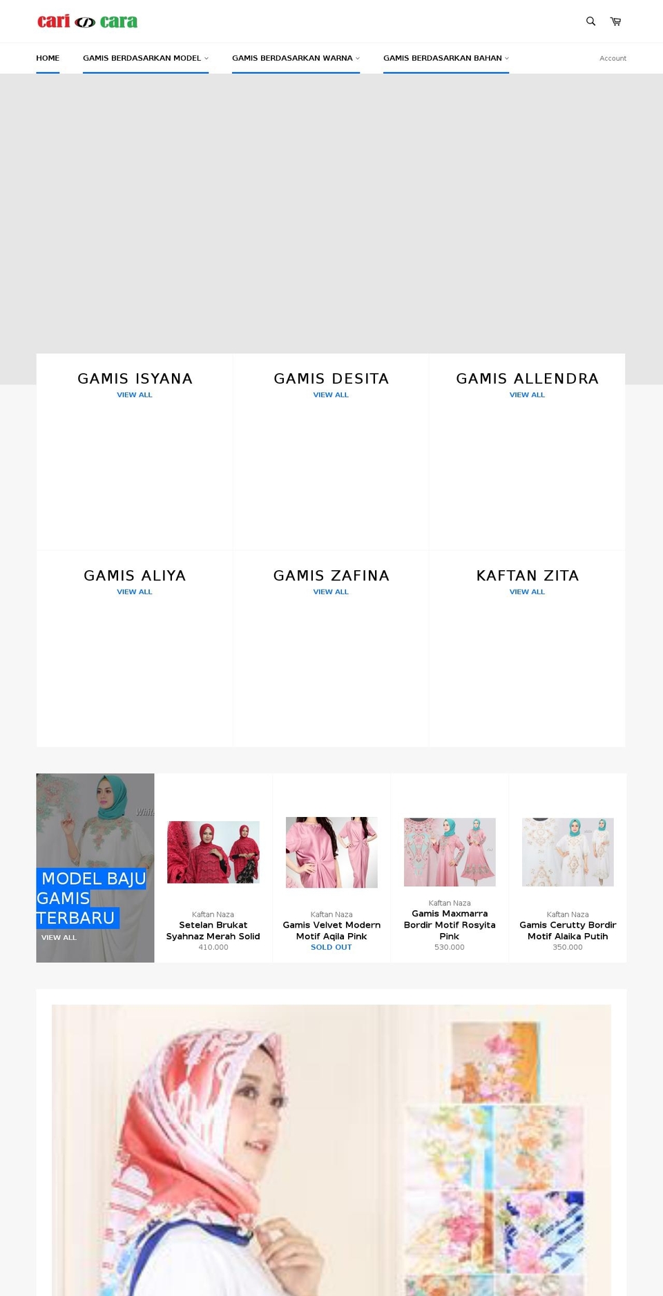 carincara.com shopify website screenshot