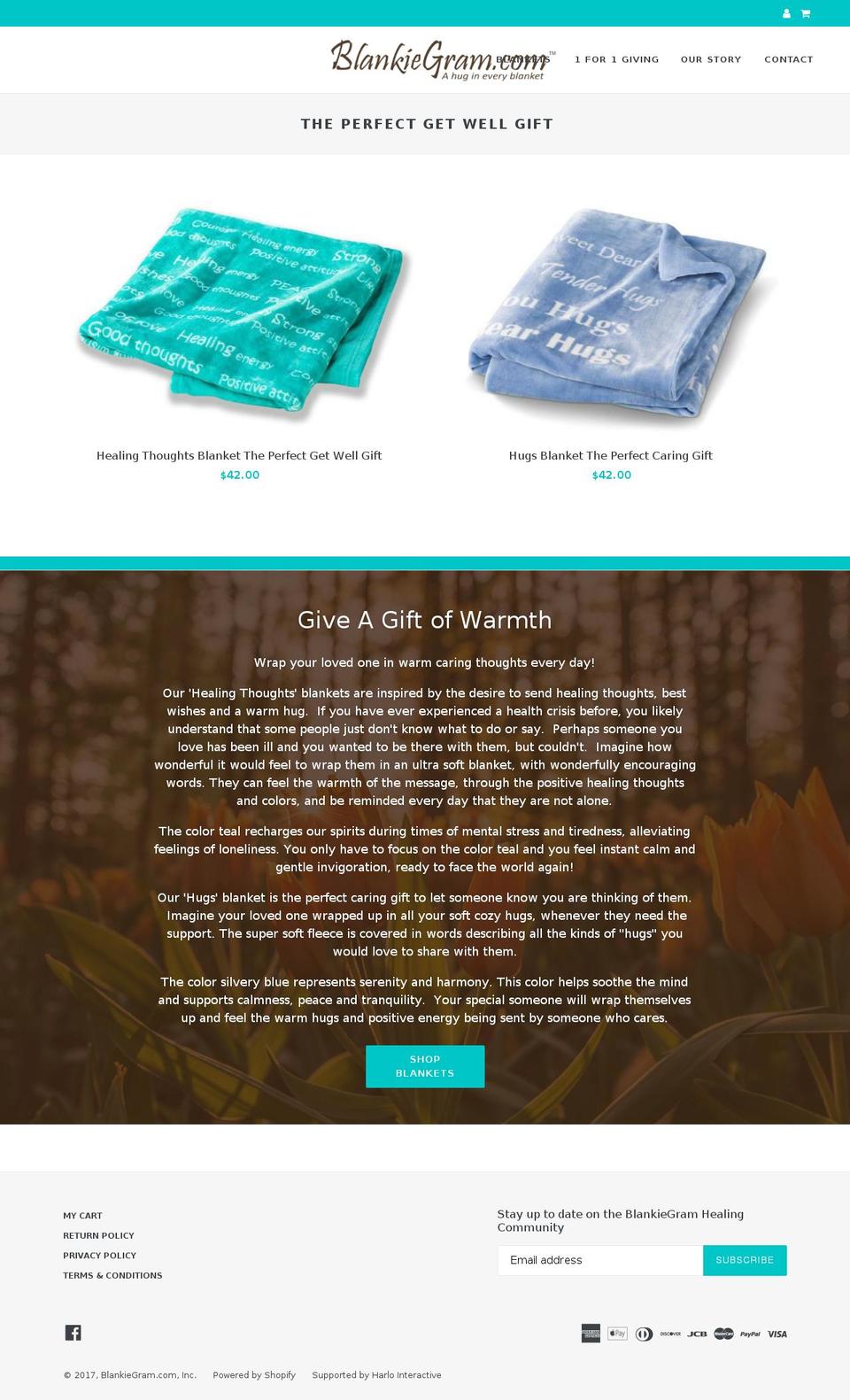 Customized Theme (from Debut Template) Shopify theme site example caringhugs.info