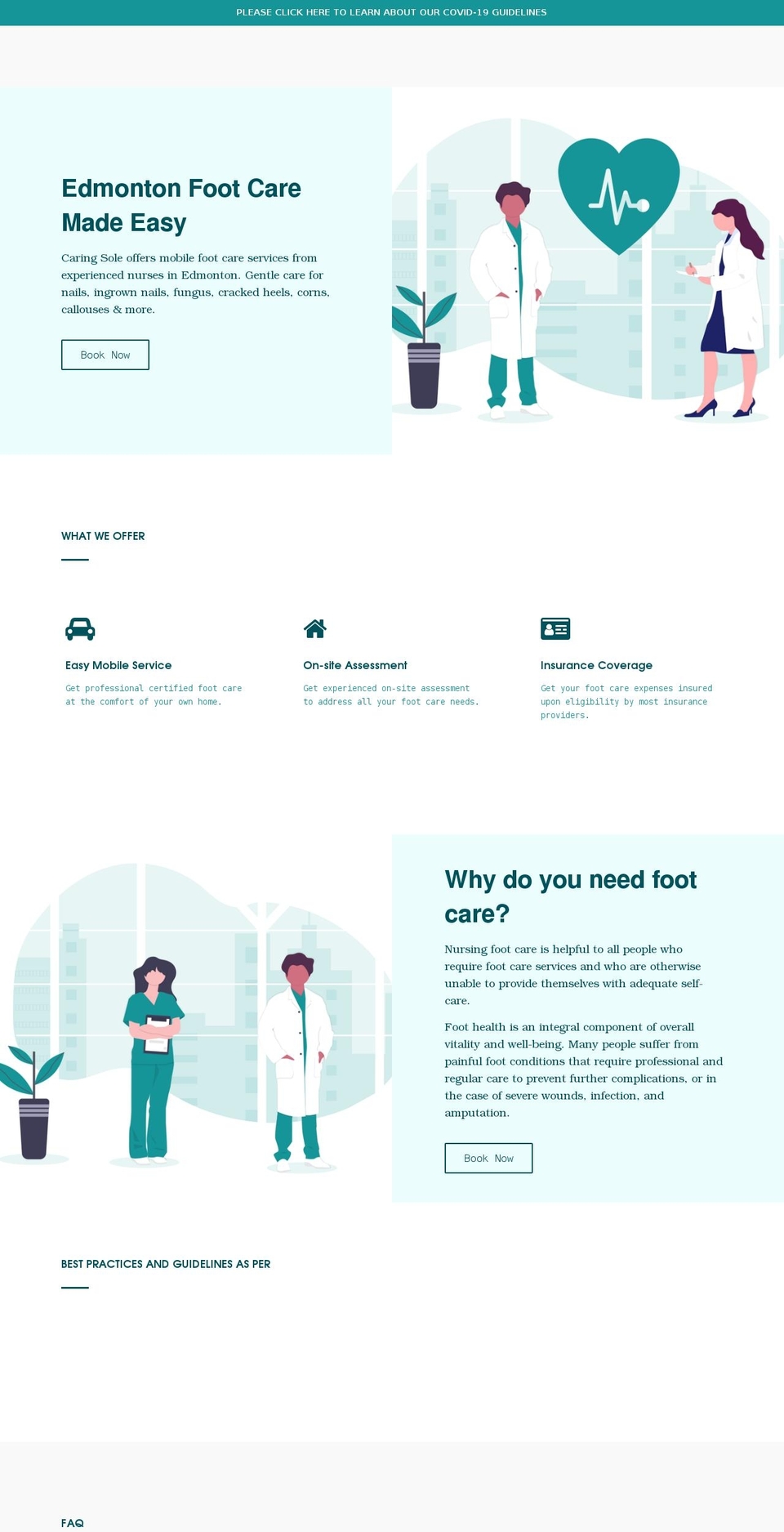 caringsole.com shopify website screenshot