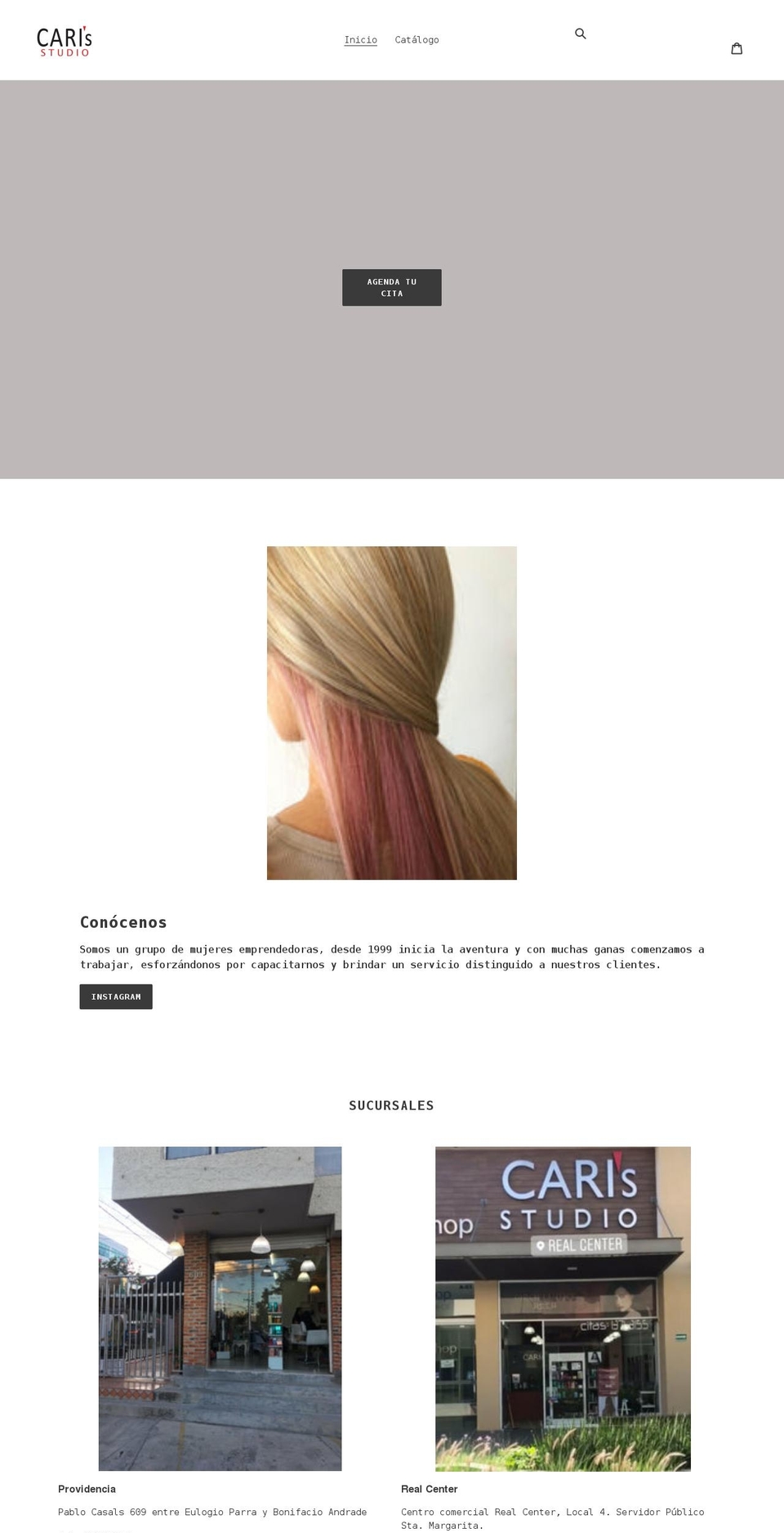 carisstudio.com shopify website screenshot