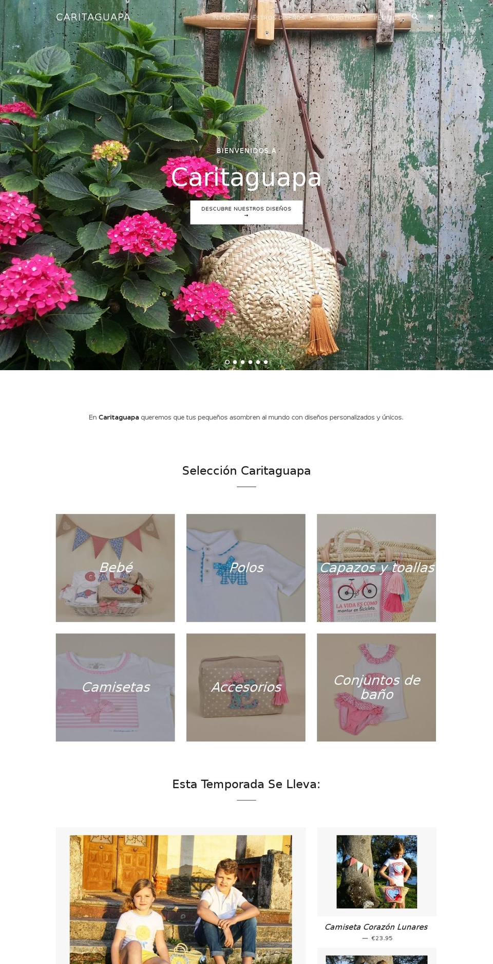 caritaguapa.com shopify website screenshot