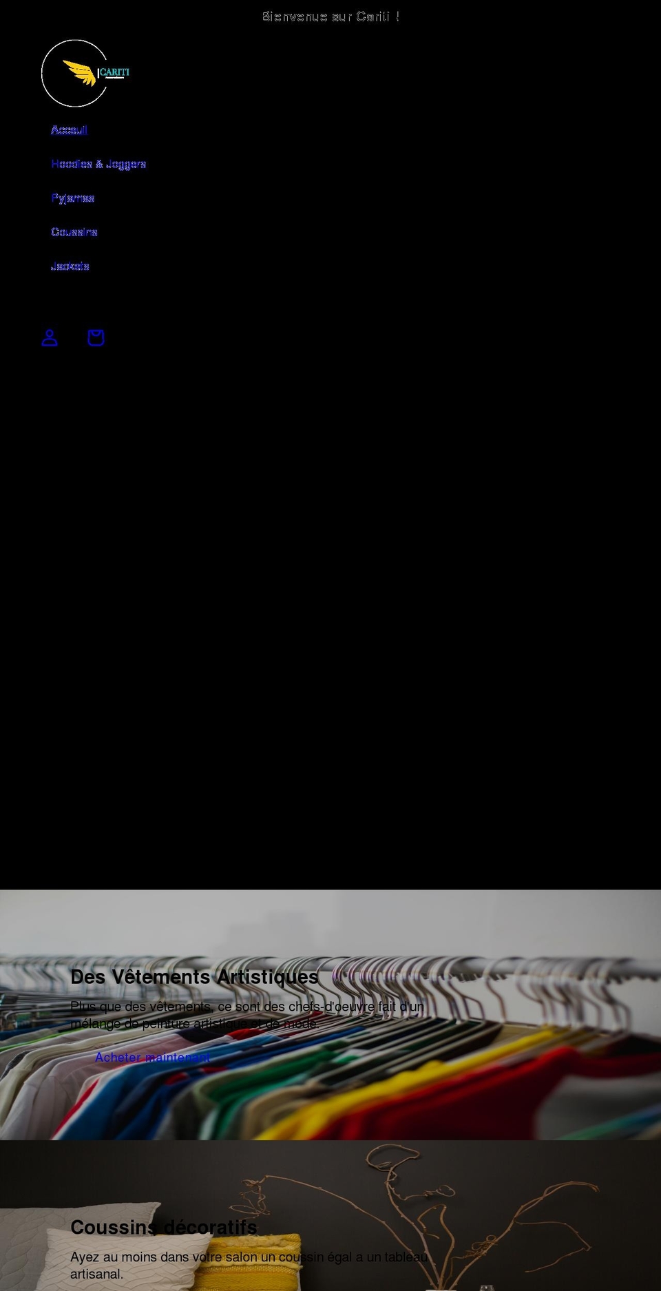 cariti.net shopify website screenshot