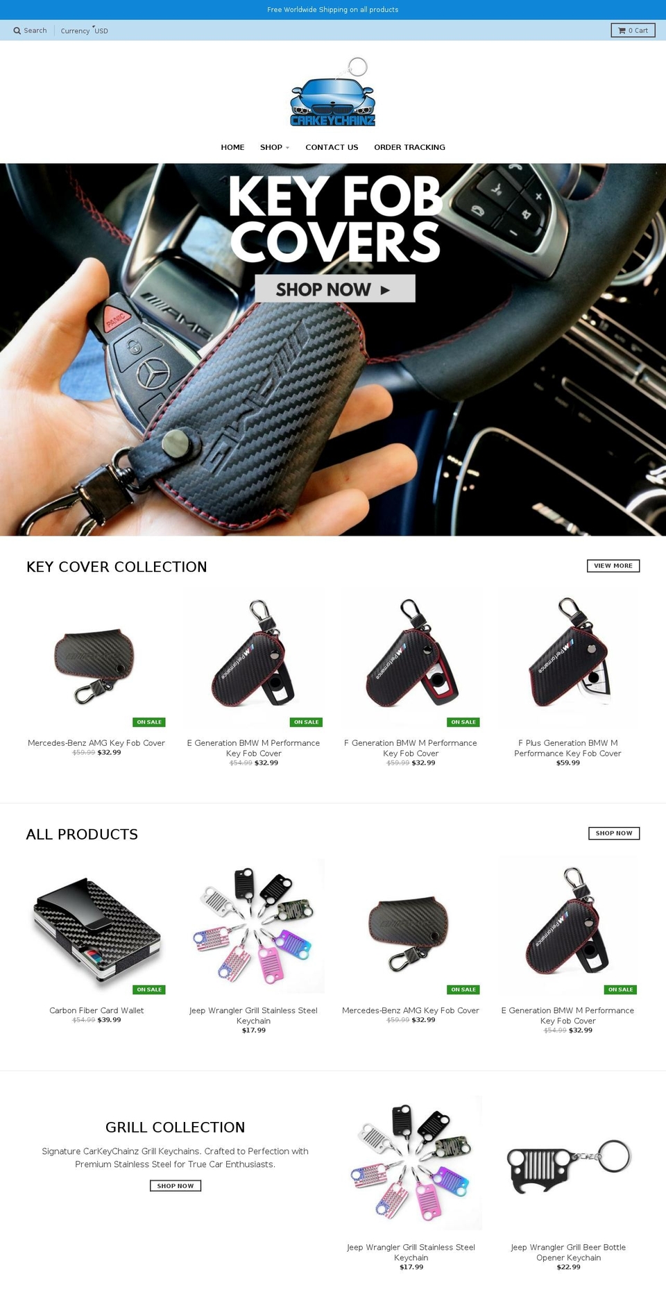 carkeychainz.com — Shopify storefront screenshot
