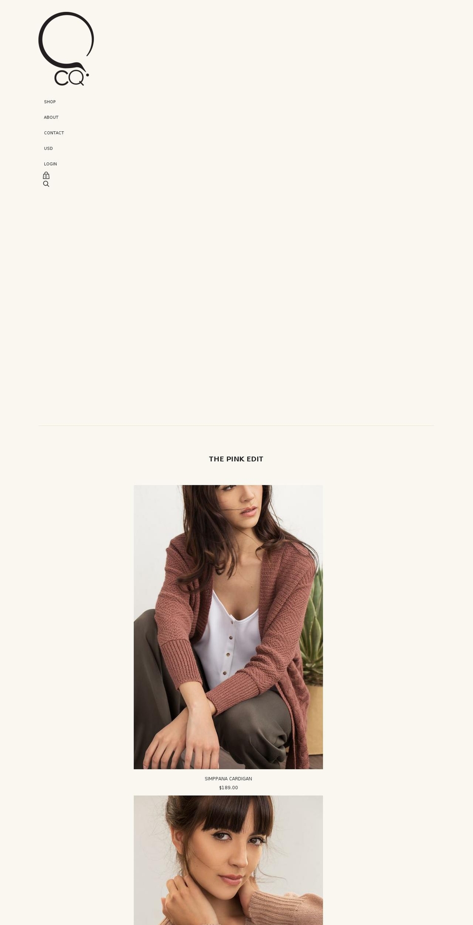 carlaquiroga.com — Shopify storefront screenshot