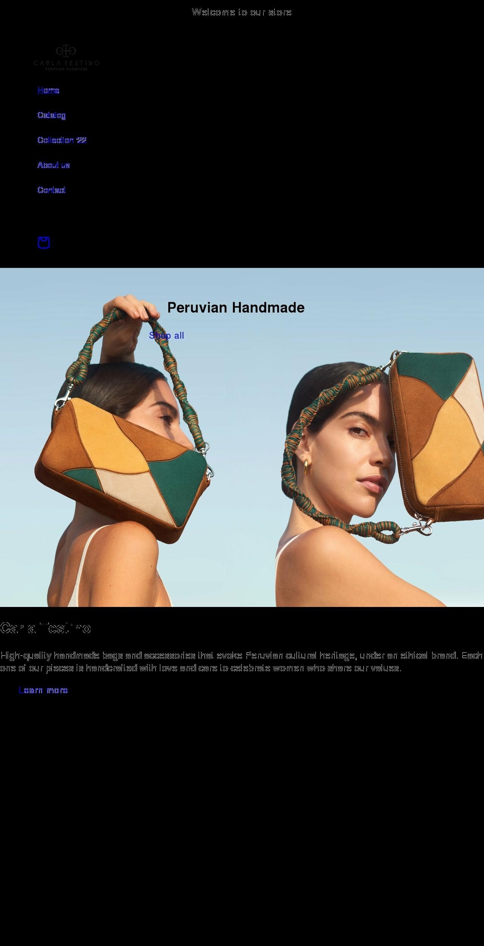 carlatestino.com shopify website screenshot