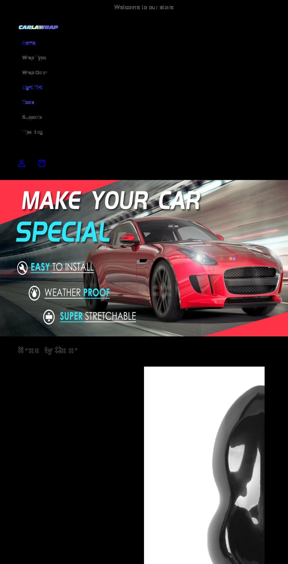 carlawrap.com shopify website screenshot