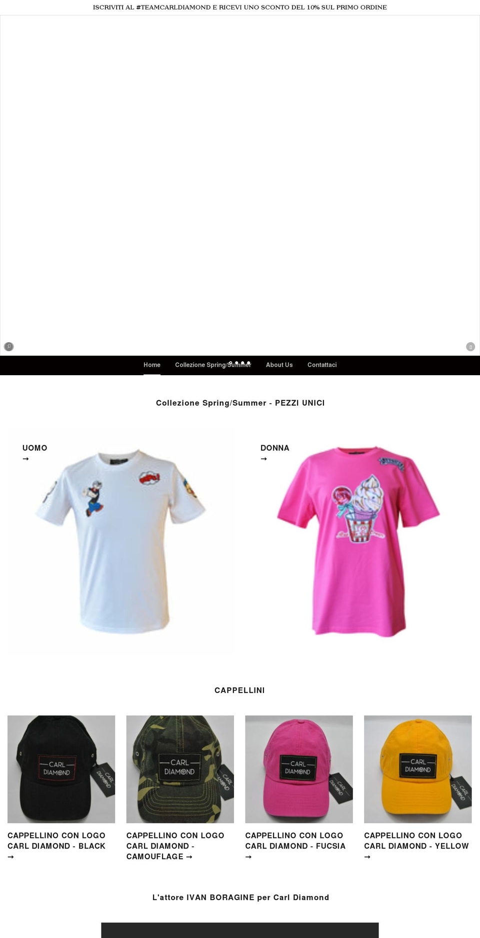 carldiamond.com shopify website screenshot