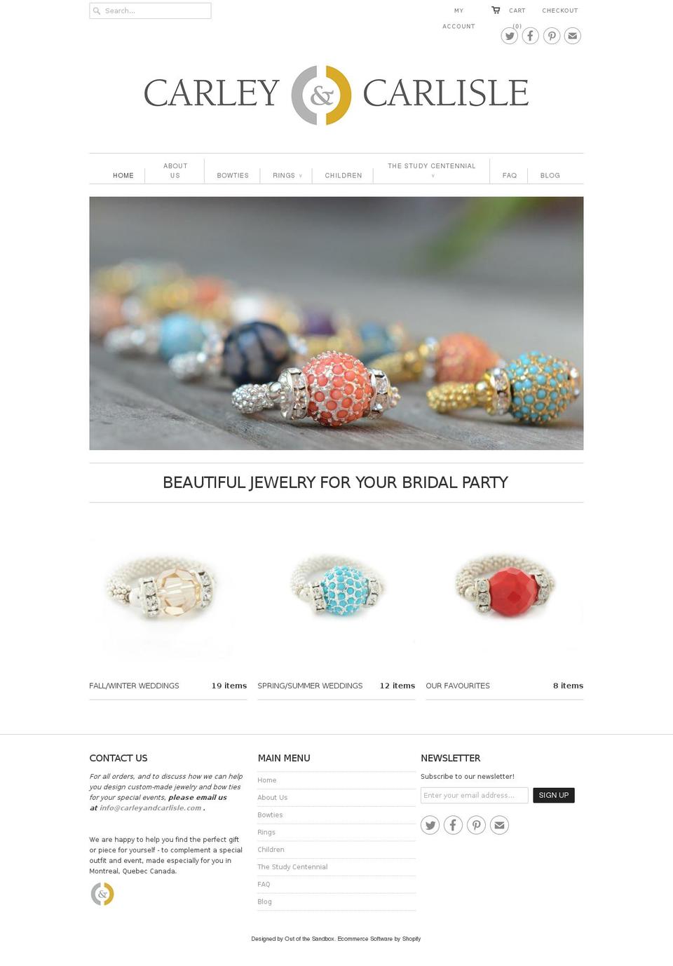 carleyandcarlisle.com — Shopify storefront screenshot