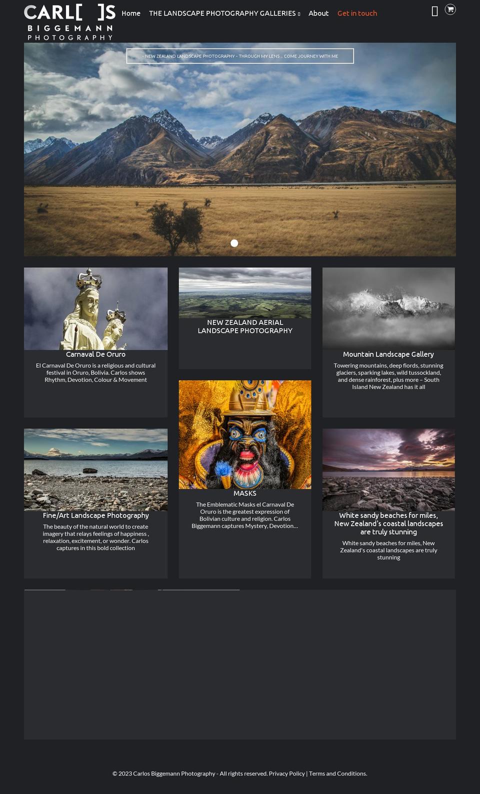carlosbiggemannphotography.com shopify website screenshot